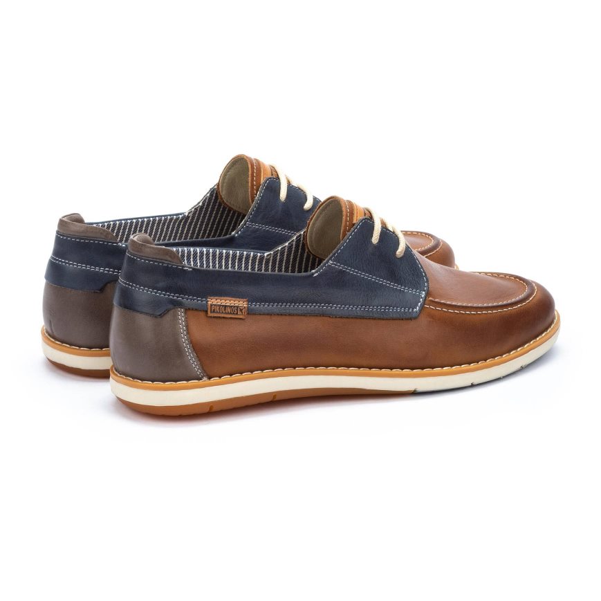 Men's Pikolinos JUCAR Boat Shoes Brown | NZ U9103Q2